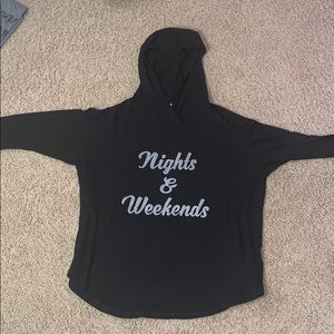 black long sleeve hoodie